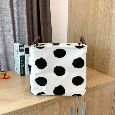 

Fabric Fold Laundry Bag Large Handle Lingerie Underwear Socks Laundry Bags Dirty Clothes Lavar Roupa Household Products DG50LB