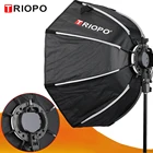 Софтбокс TRIOPO KS65CM KX65CM Octagon Umbrella soфтbox для вспышки Godox AD200 V1 yongnuo, аксессуары для фотостудии