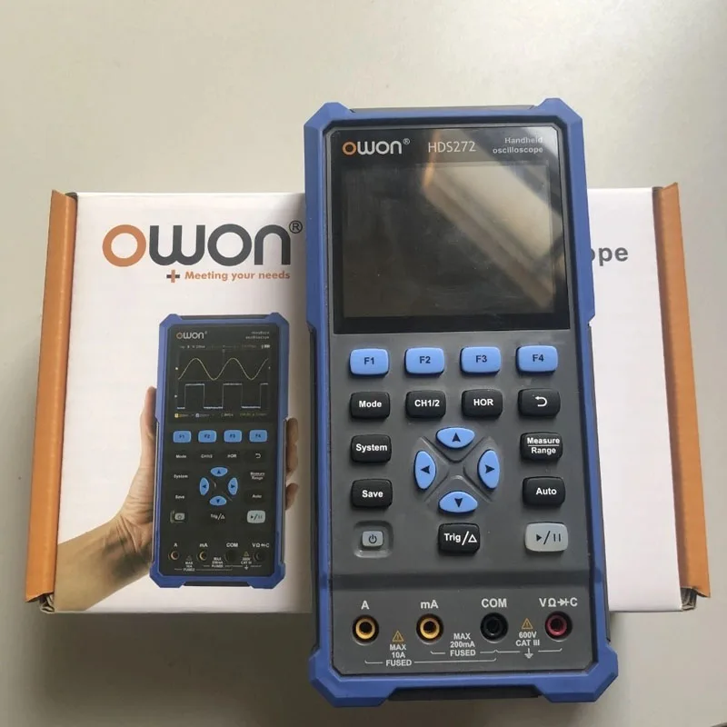 OWON HDS242 3 в 1 Портативный цифровой осциллограф генератор сигналов мультиметр 2CH USB