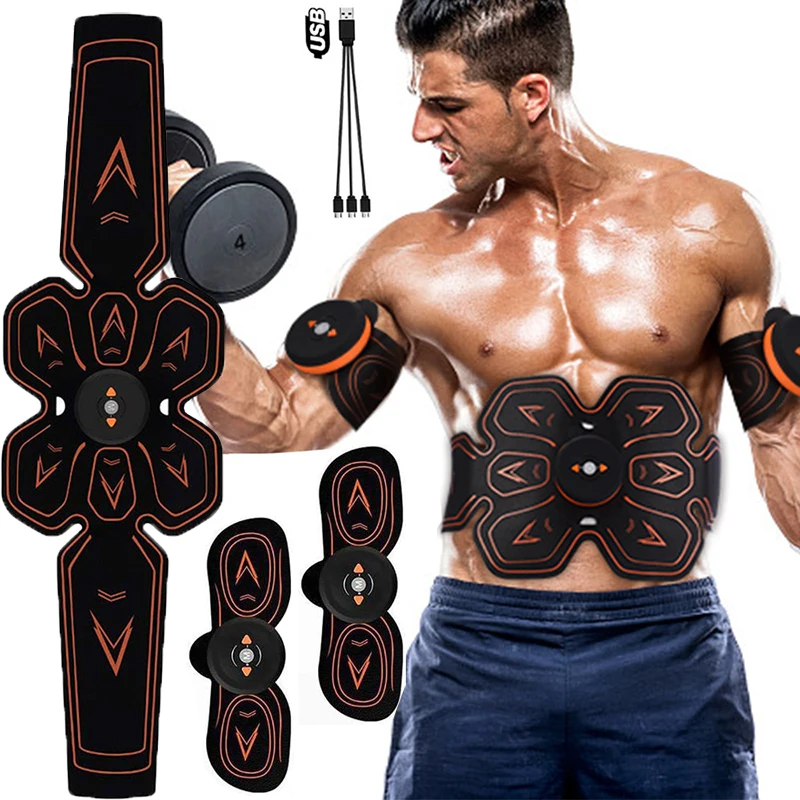 

Стимулятор мышц ABS EMS, тренажер мышц живота, пояс для похудения, электростимулятор мышц, домашний тренажер для тренажерного зала, оборудован...