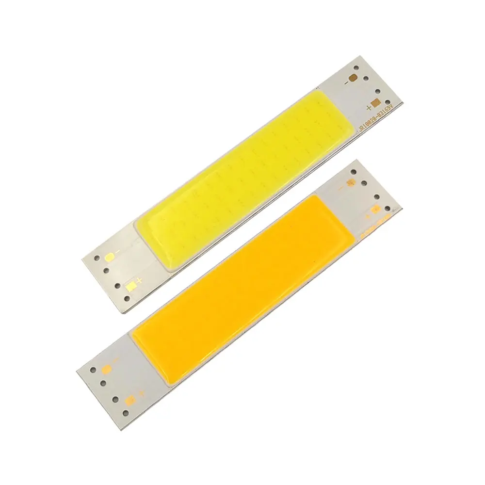100*20mm 3W 9V COB LED Bar Light Warm Cool White Color Chip LED for DIY Table Lamp Indoor Lighting 10CM COB Strip 300LM LED images - 6