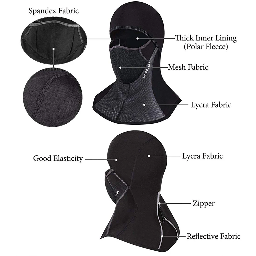 Зимняя велосипедная ветрозащитная маска теплый шарф балаклава бархатная для