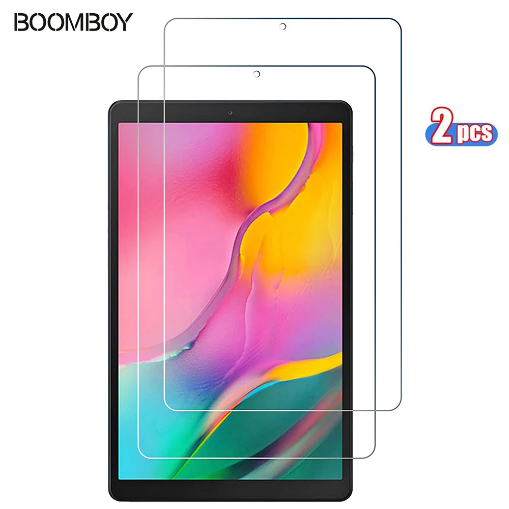 

(2 Packs) Tempered Glass For Samsung Galaxy Tab A 10.1 2019 SM-T510 SM-T515 Full Coverage Tablet Screen Protector Film