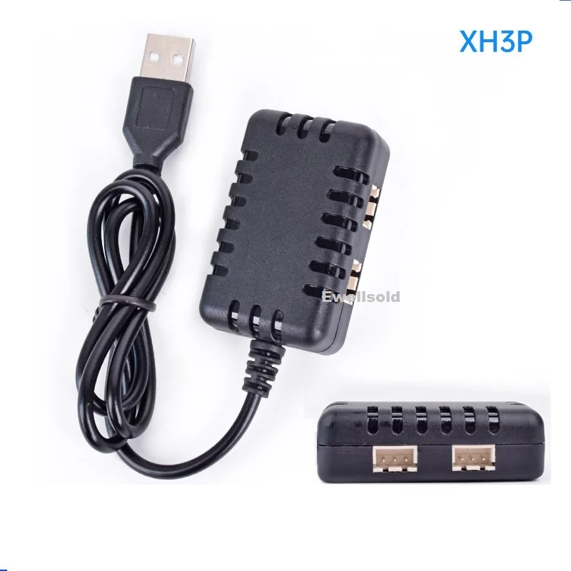 Быстрое зарядное устройство USB 2 в 1 7 4 В 1000 мАч * для Wltoys 144001 124019 124018 XK K130 12428 12401 104001