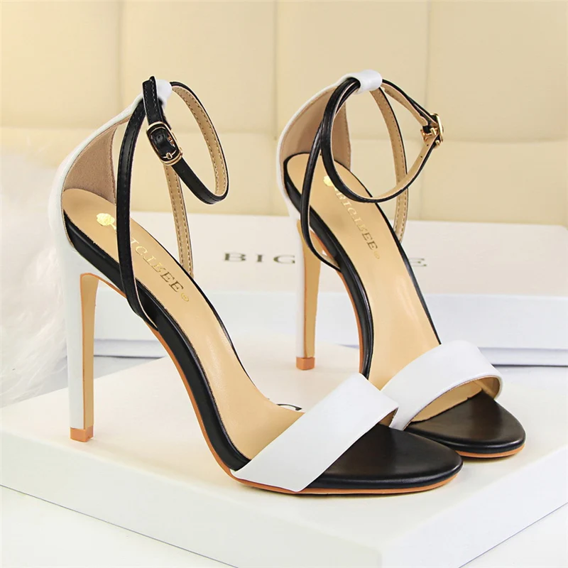 

Женские босоножки Tacones, босоножки на очень высоком каблуке 11 см, Босоножки с открытым носком белого и золотого цветов, праздничная обувь, лет...