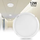 Потолочная лампа с управлением звуком и светильник, лампа 12 Вт для гостинойспальнистоловойдома, офисакабинета, монтируемая на поверхности