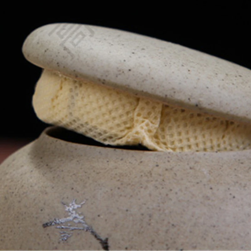 Необработанная керамическая банка чайные банки оригинальные Герметичные