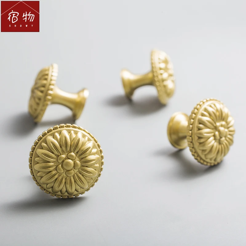 В европейском и американском стиле латунная ручка &quotпод старину&quot с выдвижными