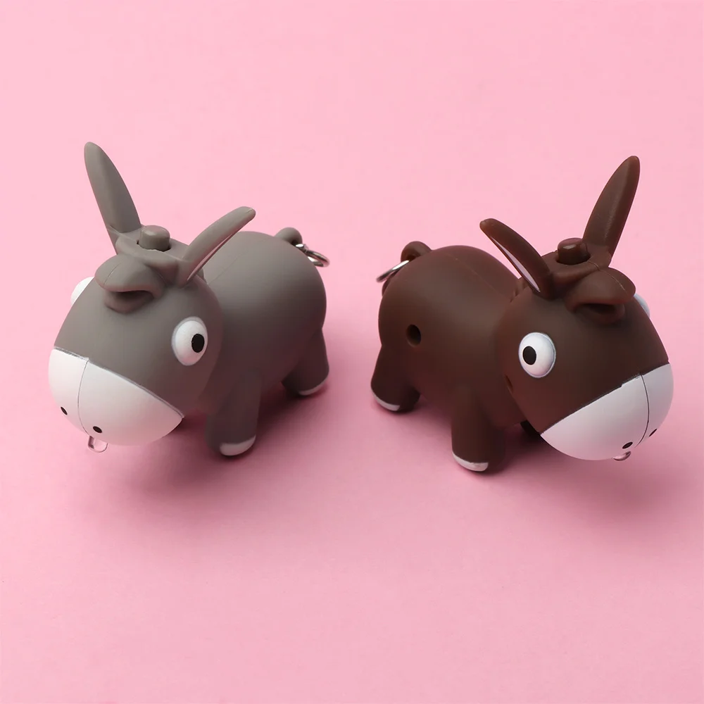 Брелок для ключей со светодиодной подсветкой в виде милого осла|Брелоки| |