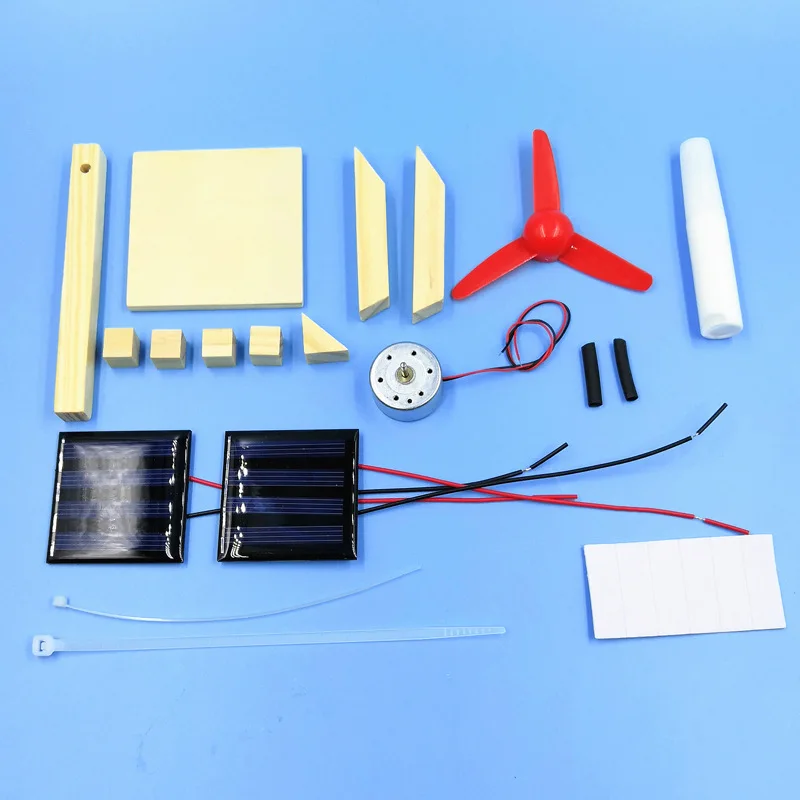 Solar Fan Technology Small Production Invention Environmental Science Experiment Toys diy Assemble Material Pack | Игрушки и хобби
