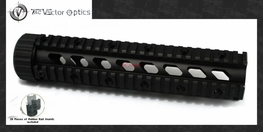 Векторная Оптика Тактический средней длины из 2 частей RIS Handguard Picatinny Quad Rail Mount 8,5 ''fit. 223 rem 5,56 мм