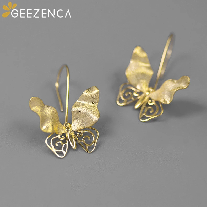 Модные женские серьги подвески из стерлингового серебра 925 пробы с полыми