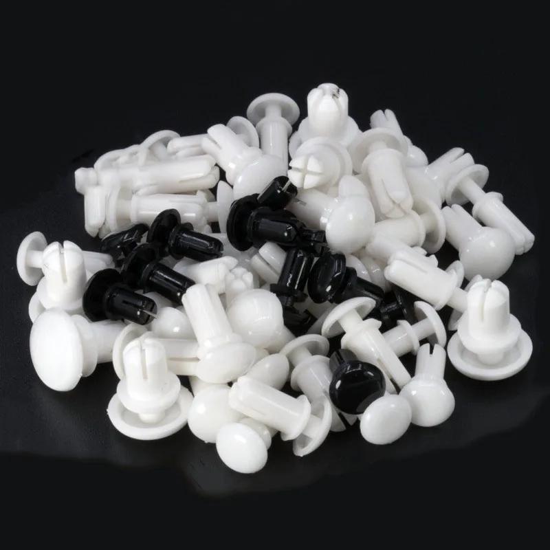 R2 черный белый нейлон R Тип расширение заклепки гайка пряжка зажим пластиковый ПК