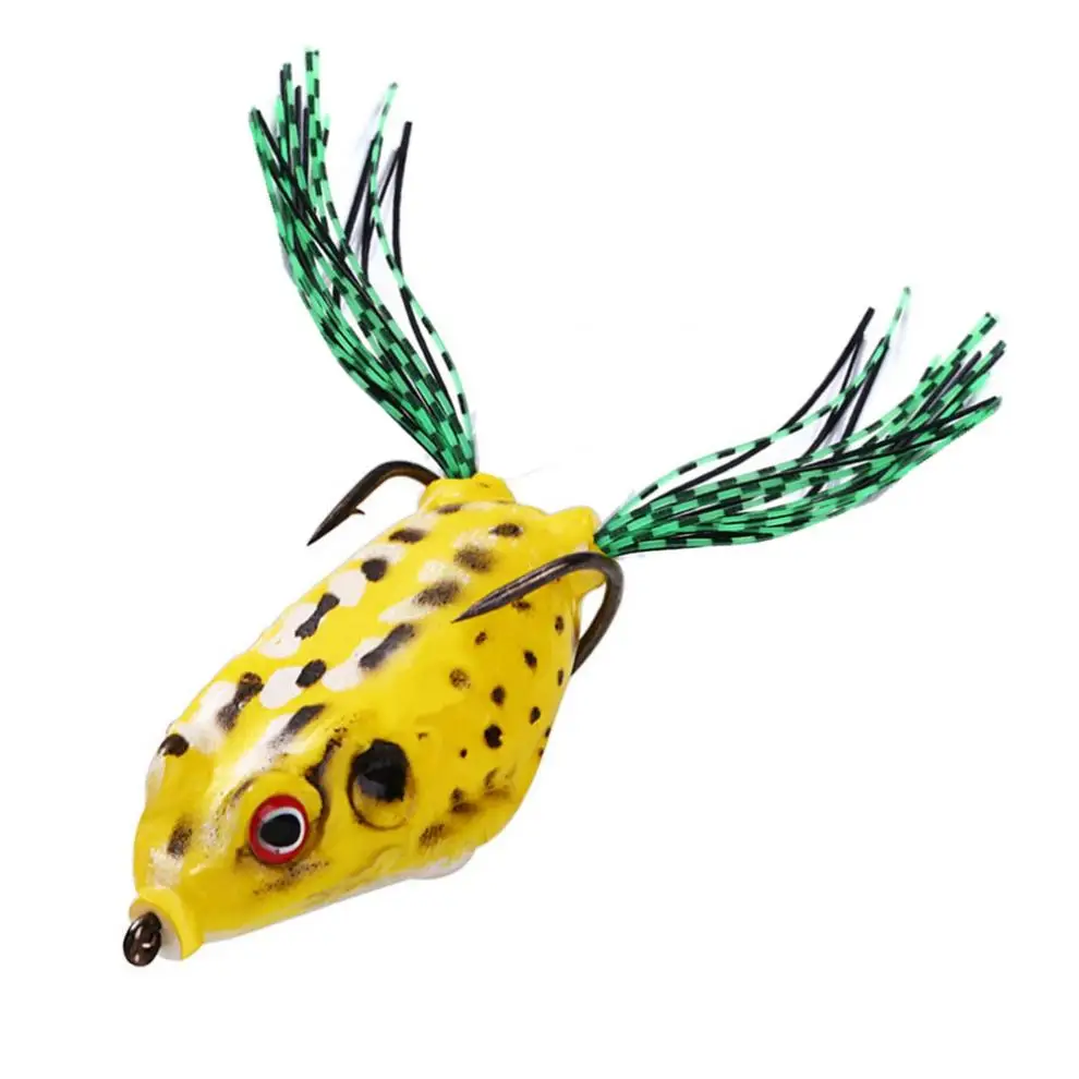 5pcs/lot 3D Eyes Soft Frog Lure Silicone Bait 5 Colors Mixed 12g Fishing Wobblers Artificial with Transparent Box | Спорт и