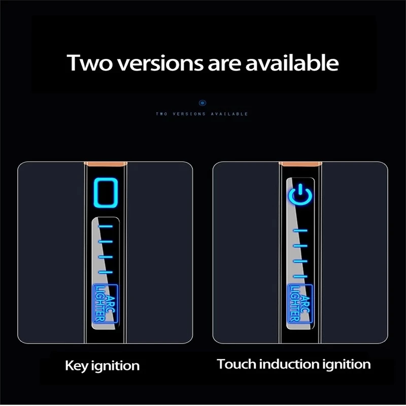 Ветрозащитная зажигалка с двойной дугой USB электрическая плазменная Зажигалка
