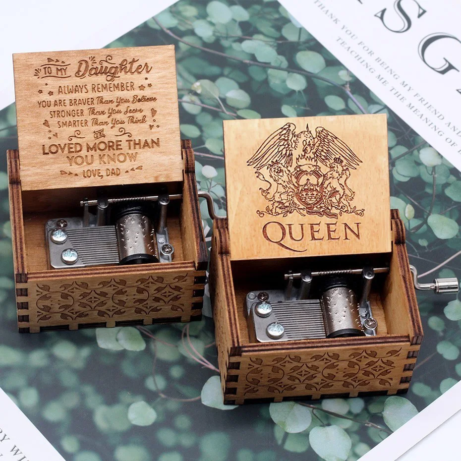 Музыкальная шкатулка для парка Юрского периода Totoro античная резная деревянная