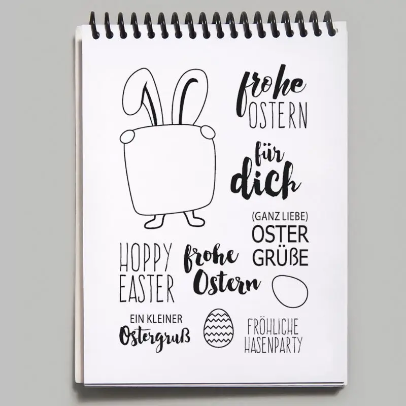 

German Easter Silicone Clear Seal Stamp DIY Scrapbooking Embossing Photo Album