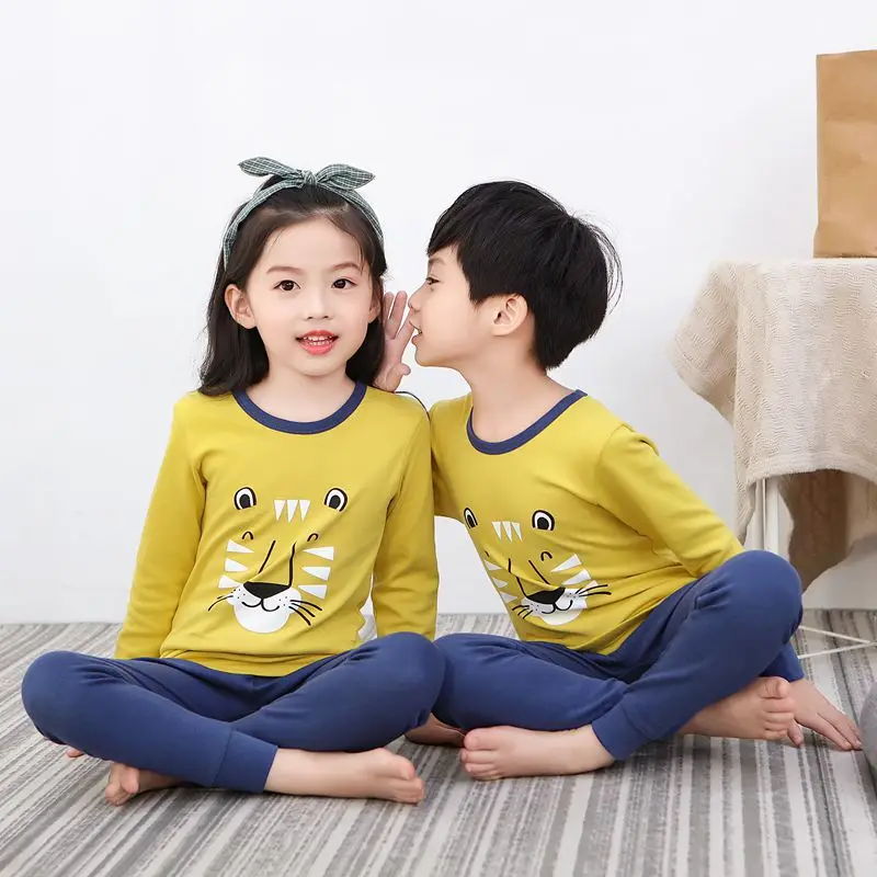 

Пижама для мальчиков и девочек, хлопковая, с изображением Льва