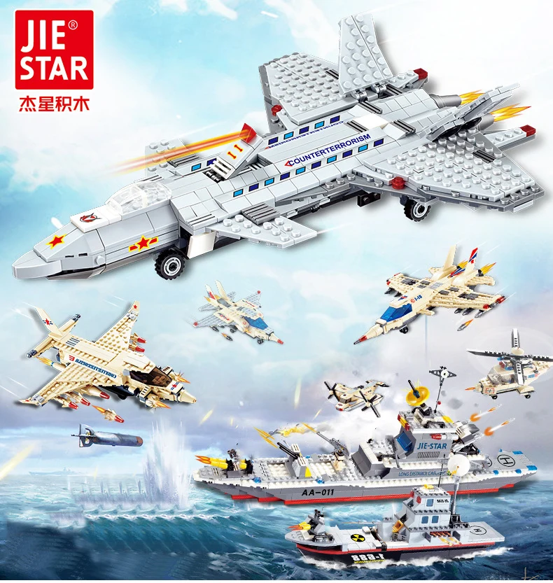 Совместимая модель ww2 немецкая военная армия США самолет строительный блок