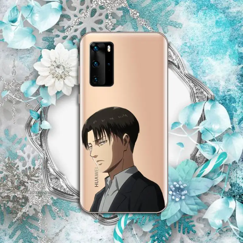 

Attack on Titan Anime Japanese Phone Case Transparent for Huawei P honor 8 10i 20 30 40 smart 2019