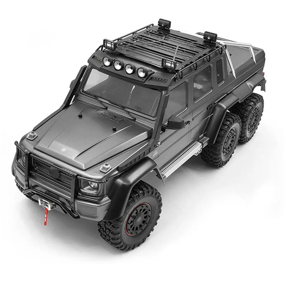 Металлический багажник на крышу со светодиодным прожектором для TRAXXAS TRX6 G63/TRX4