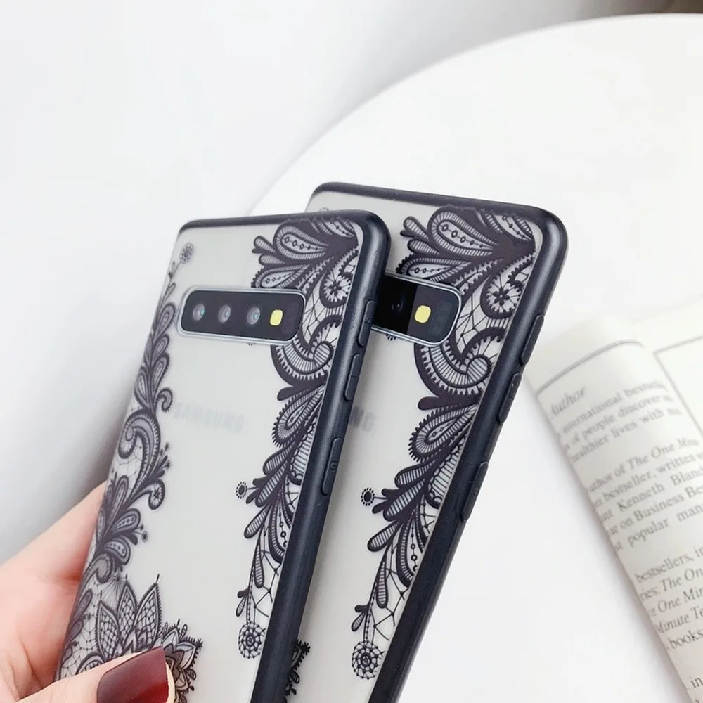 3D Кружева Цветы Чехол для телефона samsung A70 чехол A50 S8 S10 S9 классический Coque Plus S10E