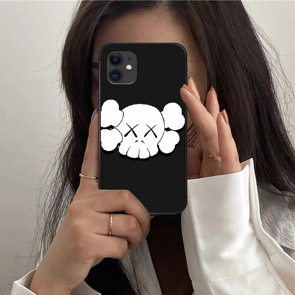 

trend brand kwa Doll Phone Case For Iphone 12 Mini 11 PRO X XR XS MAX 6 6s 7 8 Plus 4 5 5s SE 2020 black Etui Soft Cell Trend