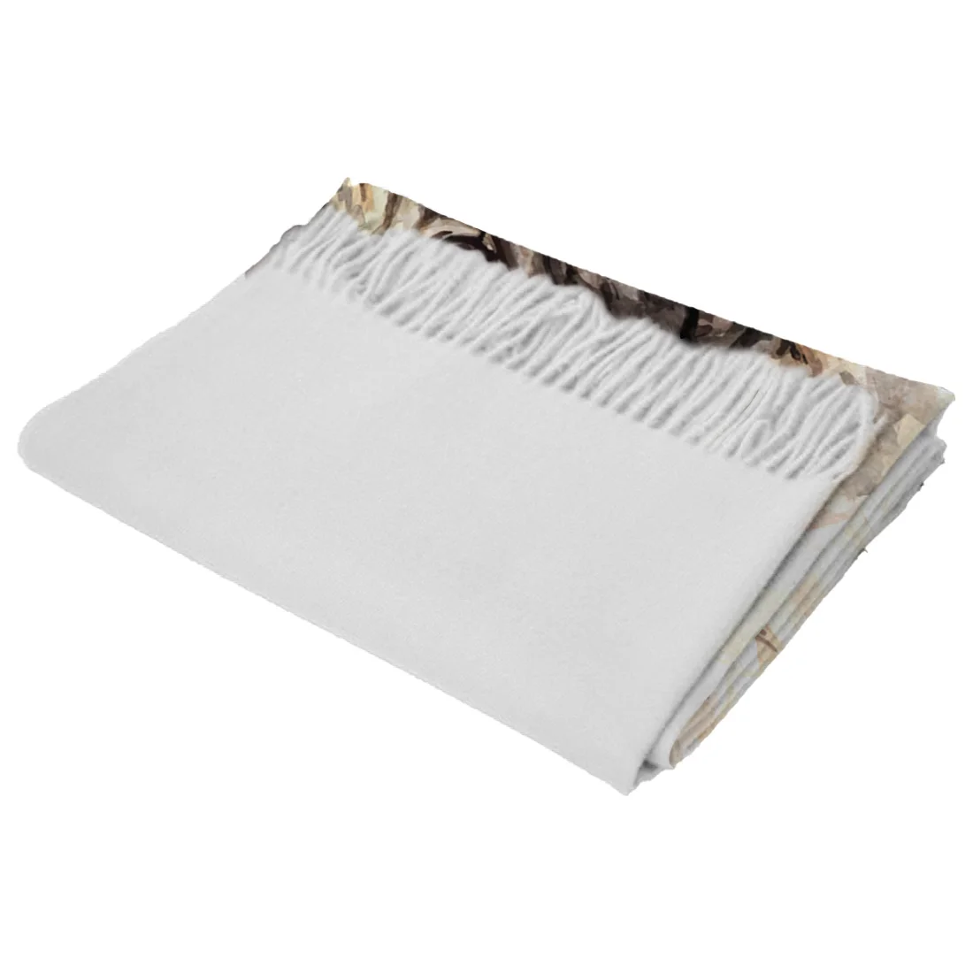 Женский кашемировый пляжный шарф Тонкая Шаль из пашмины с рисунком мопса хиджаб