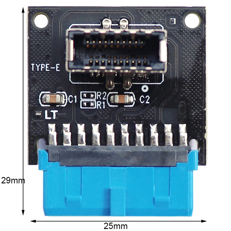 Тип C USB3.1 розетка передней панели USB 3 0 19 Pin к Type E 20 контактный разъем Удлинительный