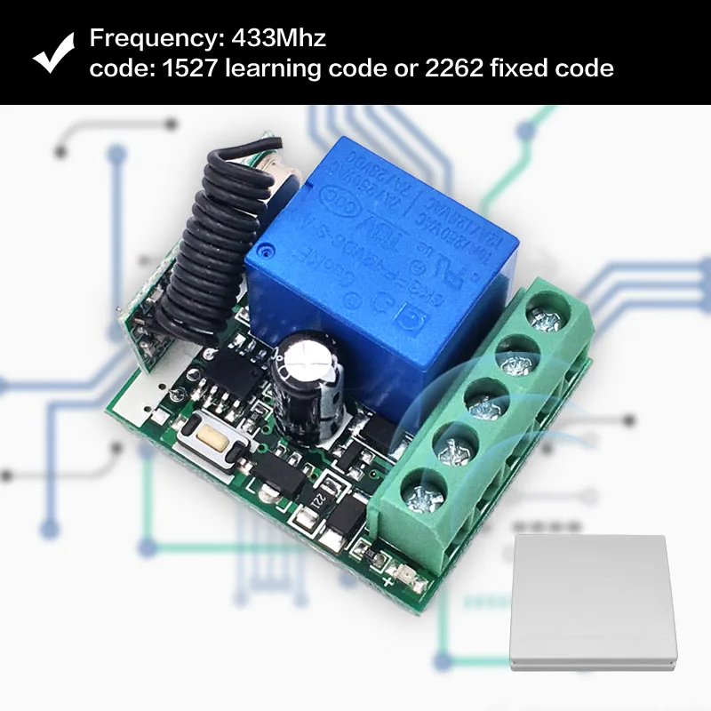 86 настенная панель 433 МГц Универсальный беспроводной пульт дистанционного