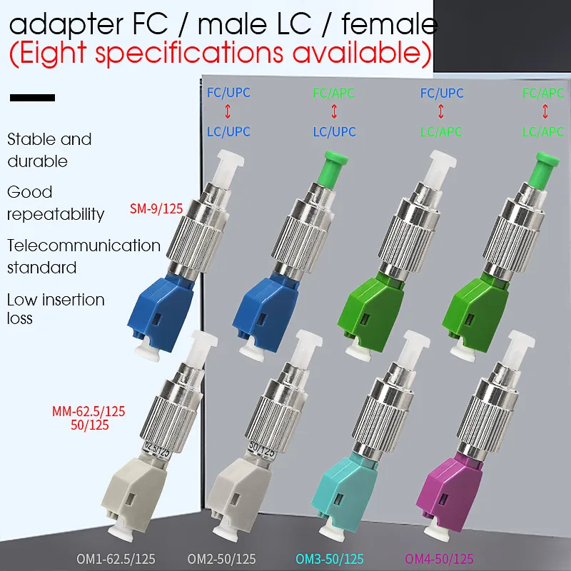 

LC Female To FC Male Optical Power Meter Visual Fault Locator Fiber Optic Hybrid Adapter simplex Single mode Optic Free shipping