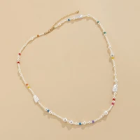 y2k baroque pearl beads chain necklace for women boho long beaded sweater chains neck necklaces jewelry 2021 fashion accessories