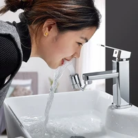 splash proof faucet metal o ring valve 720 degree rotating water tap adjustable universal faucet with adapter
