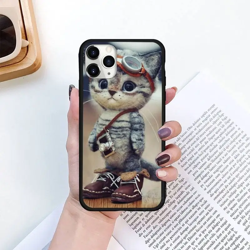 

Animal Cat cute Phone Case for iPhone 11 12 pro XS MAX 8 7 6 6S Plus X 5S SE 2020 XR mini