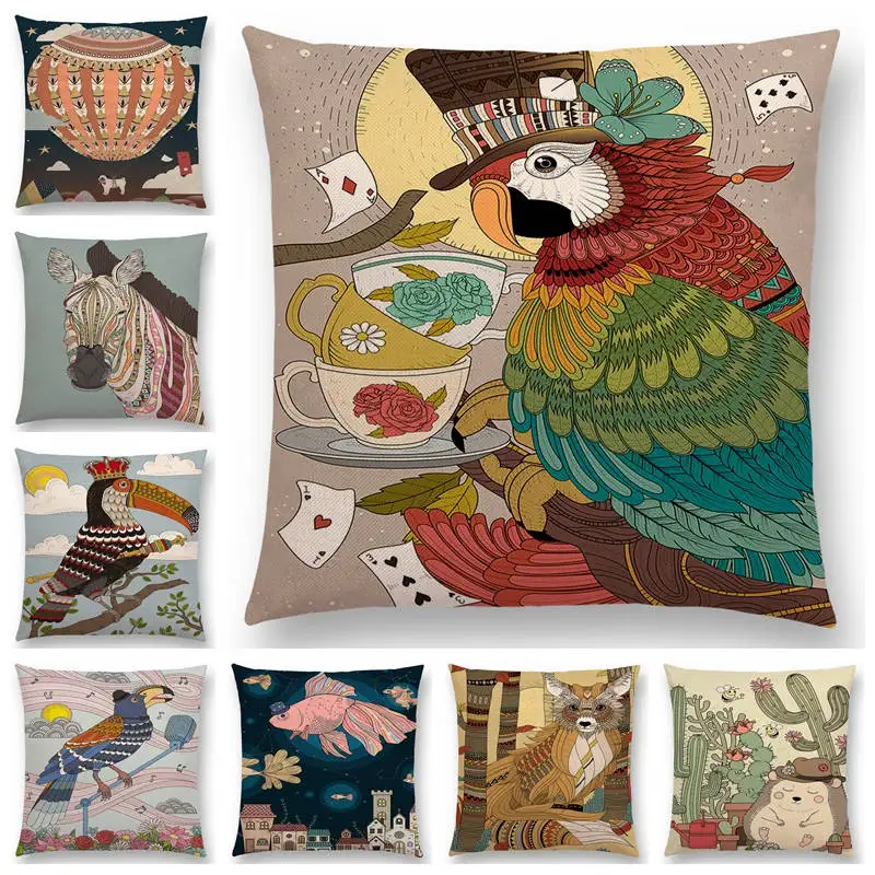 Новый Национальный Стиль Тотем удивительные животные плакат с дизайном слон