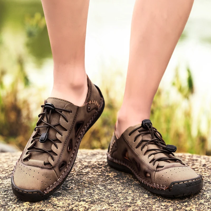 Удобная повседневная мужская обувь Лоферы из мягкой кожи Мужская Качественная