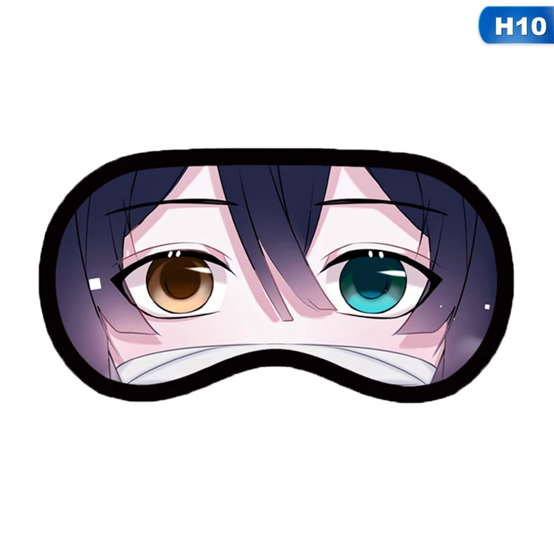 Cartoon Anime Demon Slayer Eye Mask Variety Sleep Shade Cover Eyeshade Suitable For Travel Home Plush Gift | Дом и сад