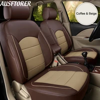 ausftorer custom genuine leather seat covers for kia borrego 2010 seat cover cars accessories cushion 7 seat support car styling