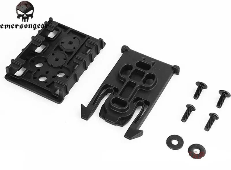 Набор Быстросъемных пряжек IPSC IDPA3.GUN ELS System полимерные черные кобуры аксессуары
