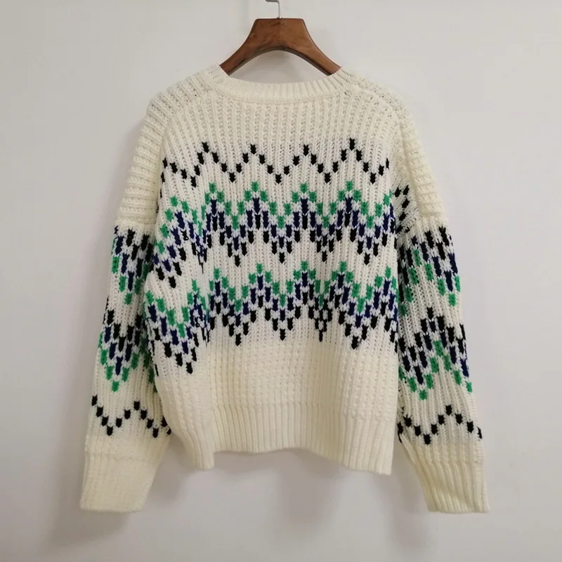 Франция Стиль Элегантные женские 50% шерсть пуловеры Топы 2019 Осень Высокое