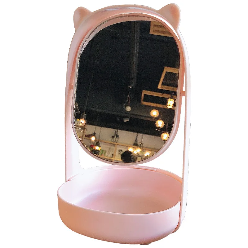 

Teenage heart desktop tabletop make-up mirror collection one portable stand-up vanity mirror mirrors for bedroom hand mirror