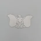 Металлические Вырубные штампы в виде слона с большими ушами, альбом для скрапбукинга сделай сам, бумажная открытка, декоративное ремесло, тиснение, новинка 2019