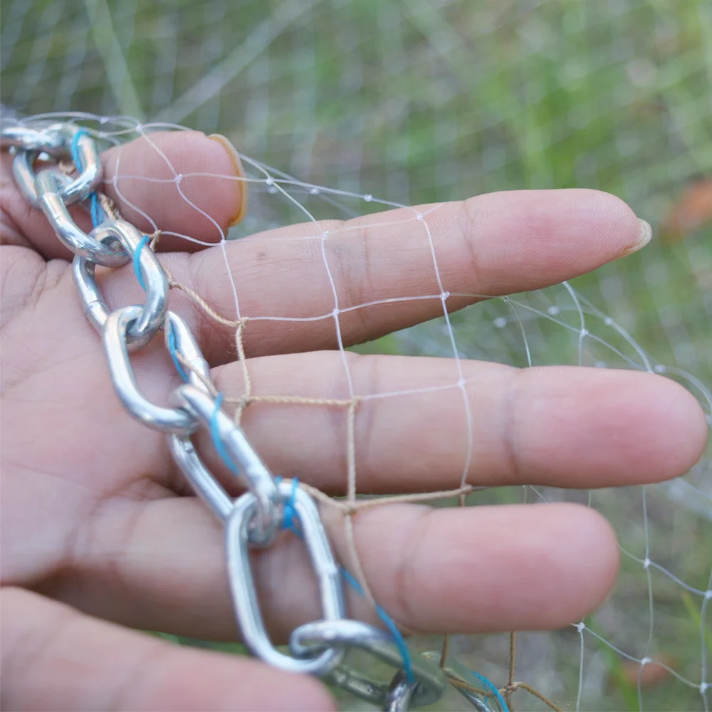 XC LOHAS Chain Fishing Net Network Casting Mesh Throw Hand Fish With Flying Disc Sinkers Cast For | Спорт и развлечения