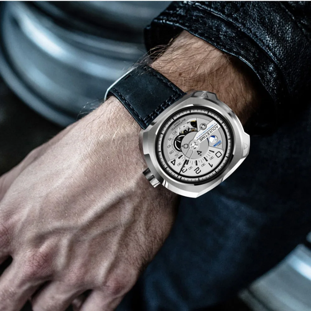 Часы наручные AOUKE Мужские автоматические брендовые Роскошные водонепроницаемые