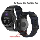 Ремешок нейлоновый для смарт-часов Garmin Fenix 6X6X Pro5X5X Plus33HR, 26 мм