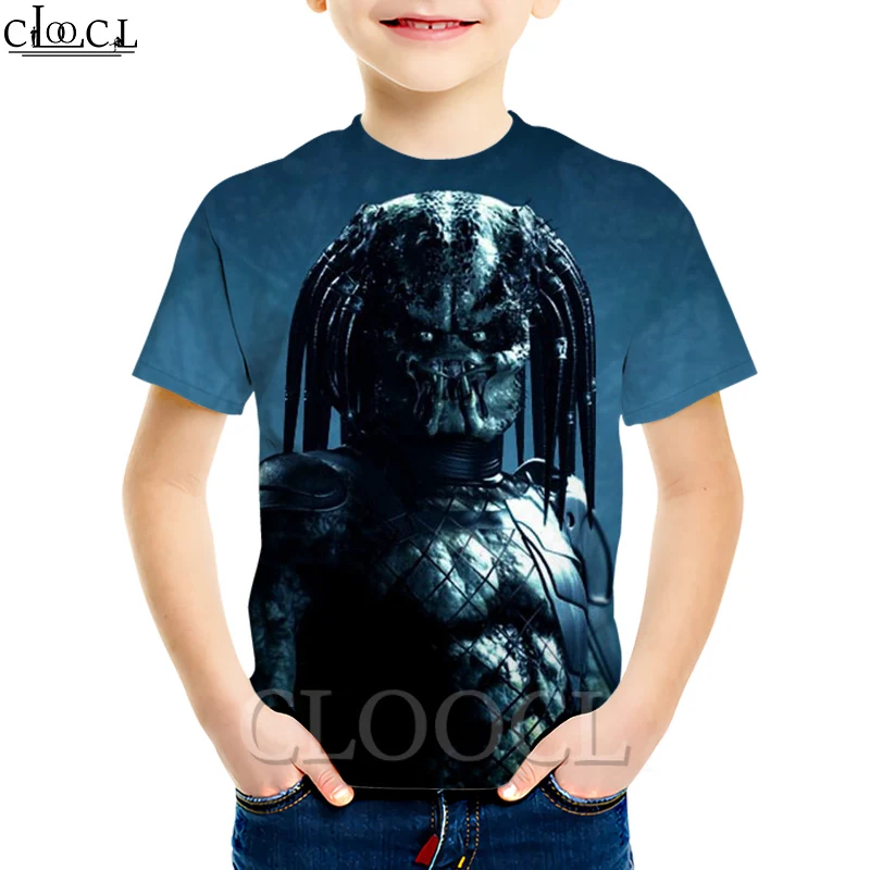 

Новейшие футболки CLOOCL с изображением фильма Хищник для мальчиков и девочек, 3D принт, летние модные футболки в стиле Харадзюку, Повседневные ...