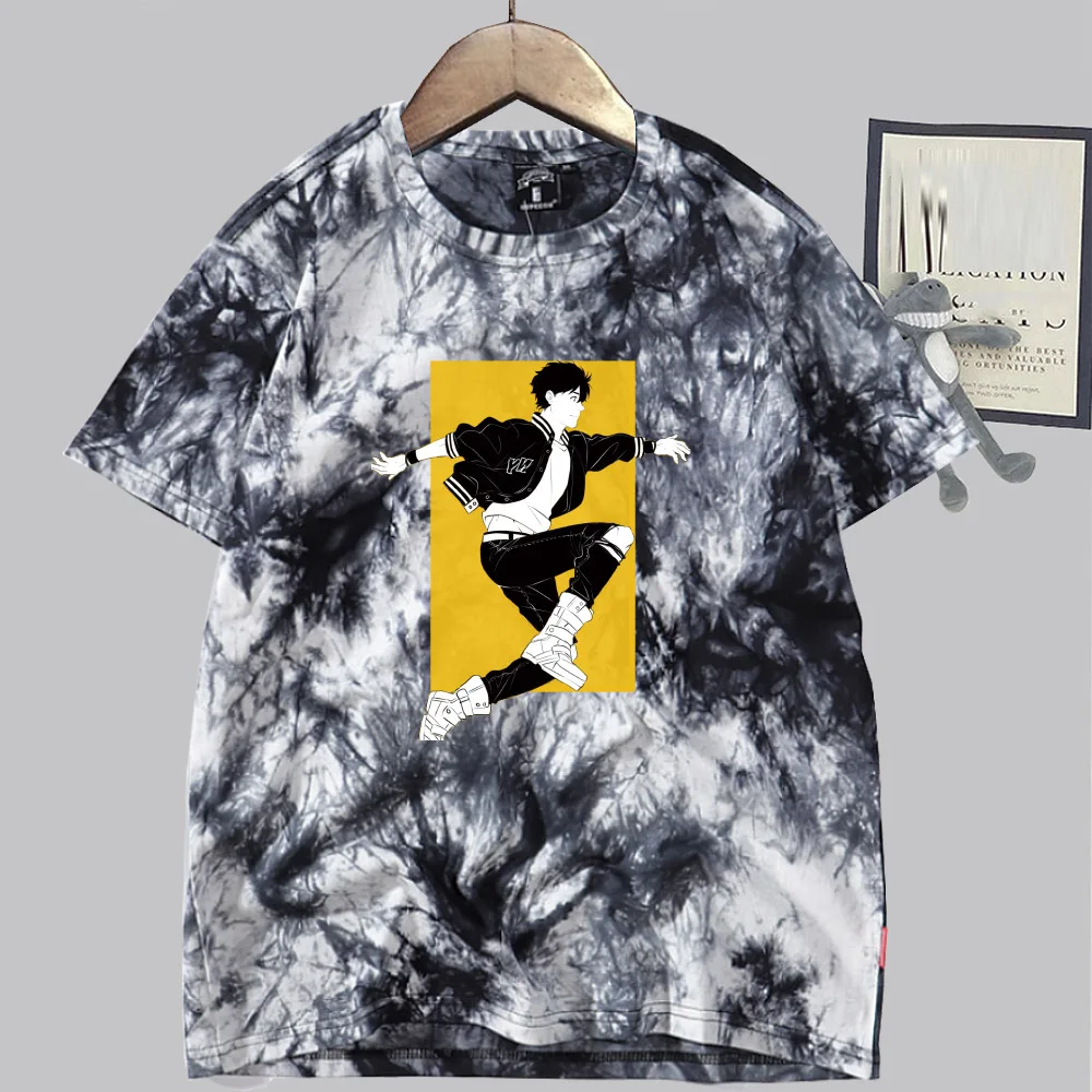 

Banana Fish Hot Anime T-shirt Fashion Short Sleeve O-neck Casual Tie-dye Uniex Cloths