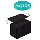 В наличии! 10200 шт. одноразовые маски для лица промышленные 3ply Ear Loop взрослые регулируемые черные маски для рта маска 2022