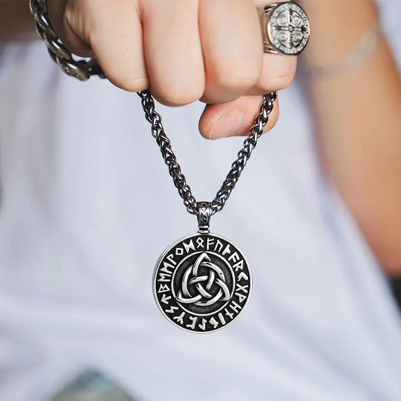 Ожерелье викинга с узлом из нержавеющей стали для мужчин высокое качество