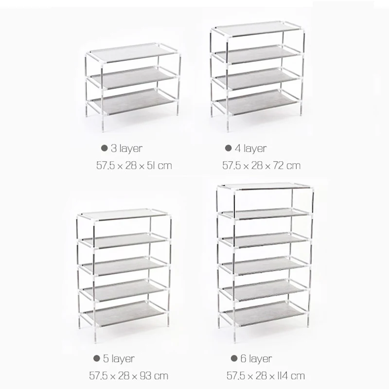 

Hot Shoe Organizer Shoe Rack Assembled Multiple Layers Shoemaker Stand for Footwear Shelf for Shoe Storage Non-woven Cabinet